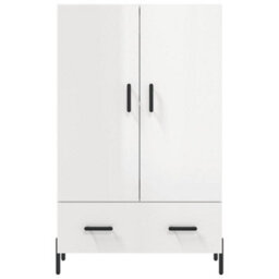 Berkfield Modern Highboard High Gloss White 69.5X31X115 Cm Engineered Wood - thumbnail 6