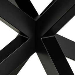 Wyld Haus Perth 200-240Cm Rusty Brown Ceramic Extendable Dining Table With Black Metal Legs - thumbnail 8