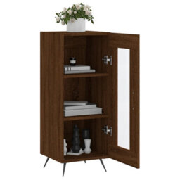 Berkfield Sideboard Brown Oak 34.5X34X90 Cm Engineered Wood - thumbnail 4