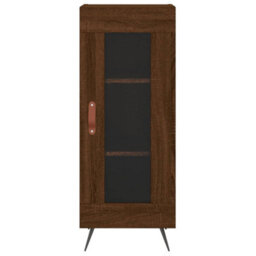 Berkfield Sideboard Brown Oak 34.5X34X90 Cm Engineered Wood - thumbnail 5