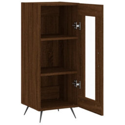 Berkfield Sideboard Brown Oak 34.5X34X90 Cm Engineered Wood - thumbnail 6