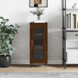 Berkfield Sideboard Brown Oak 34.5X34X90 Cm Engineered Wood - thumbnail 1
