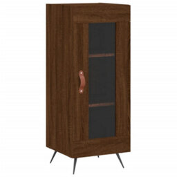 Berkfield Sideboard Brown Oak 34.5X34X90 Cm Engineered Wood - thumbnail 2