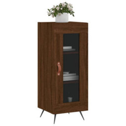 Berkfield Sideboard Brown Oak 34.5X34X90 Cm Engineered Wood - thumbnail 3