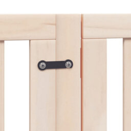Walplus Wood Dog Gate With Door Foldable 6 Panels 300 Cm Poplar Wood - thumbnail 9