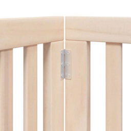 Walplus Wood Dog Gate With Door Foldable 6 Panels 300 Cm Poplar Wood - thumbnail 8
