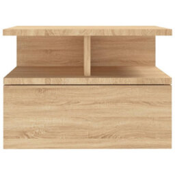 Berkfield Floating Nightstand Sonoma Oak 40X31X27Cm Engineered Wood - thumbnail 4