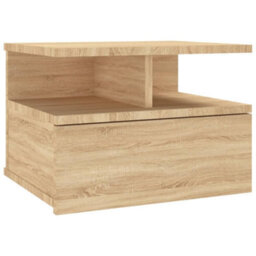 Berkfield Floating Nightstand Sonoma Oak 40X31X27Cm Engineered Wood - thumbnail 2