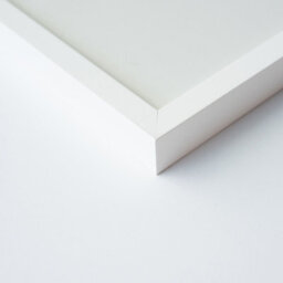 Nielsen Quadrum A4 Matt White Wooden Picture Frame With Float Glass And Push/turn Clips - thumbnail 2