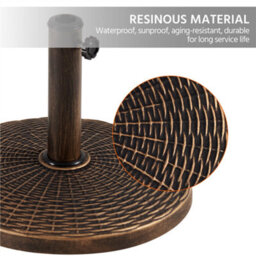 Yaheetech Bronze 10Kg Heavy Duty Patio Market Umbrella Base - thumbnail 6