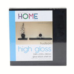 Core Products 240mm Floating Hudson Shelf Kit, Black High Gloss - thumbnail 7
