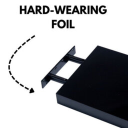 Core Products 240mm Floating Hudson Shelf Kit, Black High Gloss - thumbnail 4