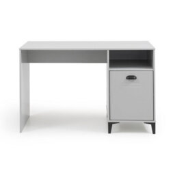 Julian Bowen Lakers Grey 1 Door 1 Drawer Desk, Locker Effect, Wood, Storage, Height: 75 X Width: 120 X Depth: 55Cm - thumbnail 5
