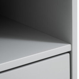Julian Bowen Lakers Grey 1 Door 1 Drawer Desk, Locker Effect, Wood, Storage, Height: 75 X Width: 120 X Depth: 55Cm - thumbnail 7