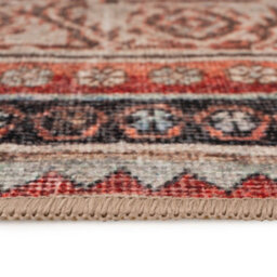Loomed Neutral Terracotta Beige Vintage Distressed Washable Living Room Area Rug 200Cm X 290Cm - thumbnail 4
