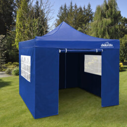 Dellonda Premium 3X3M Pop-Up Gazebo & Side Walls With Carry Bag, Stakes & Weight Bags - thumbnail 6