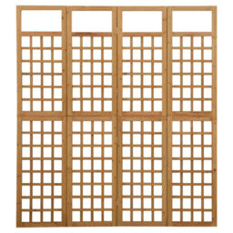 Vidaxl 4-Panel Room Divider/trellis Solid Fir Wood 161X180 Cm - thumbnail 2
