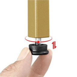 Round Side Table, Gold End Table With Glass Top And Metal Frame For Living Room - thumbnail 6