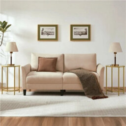 Round Side Table, Gold End Table With Glass Top And Metal Frame For Living Room - thumbnail 3