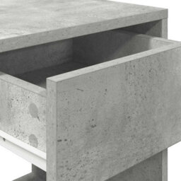 Berkfield Bedside Cabinets With Drawer 2 Pcs Concrete Grey 35X34X66.5 Cm - thumbnail 9