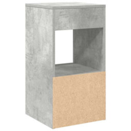 Berkfield Bedside Cabinets With Drawer 2 Pcs Concrete Grey 35X34X66.5 Cm - thumbnail 8