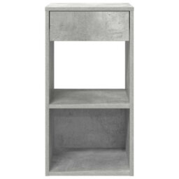 Berkfield Bedside Cabinets With Drawer 2 Pcs Concrete Grey 35X34X66.5 Cm - thumbnail 4