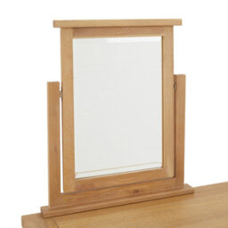 The Furniture Market Vanity Dressing Table Mirror Cheshire Limed Oak Hinged Framework - thumbnail 3