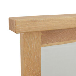 The Furniture Market Vanity Dressing Table Mirror Cheshire Limed Oak Hinged Framework - thumbnail 7