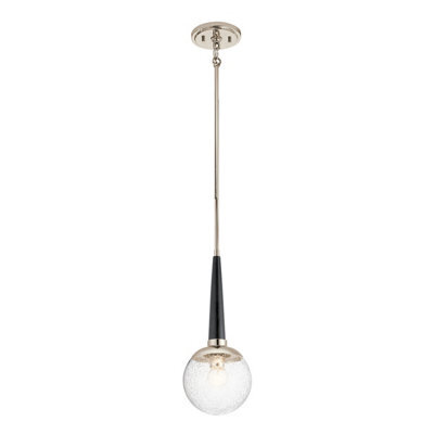 Luminosa Lighting Elstead Kichler Marilyn 1 Light Pendant Polished Nickel - image 1