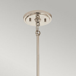 Luminosa Lighting Elstead Kichler Marilyn 1 Light Pendant Polished Nickel - thumbnail 3
