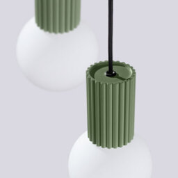 Luminosa Lighting Luminosa Halo Cluster Pendant Ceiling Light Olive Green 3X G9 - thumbnail 5
