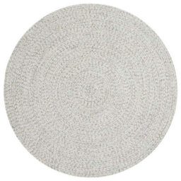 The Rugs Indoor Outdoor Trenzado Rug Polypropylene Bordered Plain Design In White - thumbnail 8