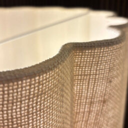 CGC Interiors Cgc Selina Scalloped Two Tier Cream Linen Drum Lampshade Large 48Cm - thumbnail 4