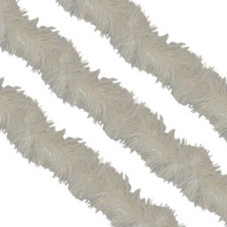 Neel Blue White Metallic Shiny Christmas Tinsel Garland For Xmas Tree & Home Decorations, 2M X 9Cm