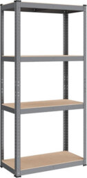 Songmics 4-Tier Storage Rack, Boltless Steel Shelving Unit, Shelf, For Garage And Shed, Grey - thumbnail 8
