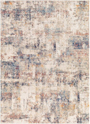 Livabliss Huntington Beach-Modern Cream Blue Red In- & Outdoor Rug 160 X 213 Cm Easy Care, Non Shedding