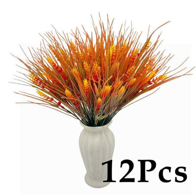 Amorly 12Pcs Uv Resistant No Fade Outdoor Artificial Plants  Flowers,fake Lavender Flowers Indoor  Outdoor Decor For Planter Front Porch - image 1