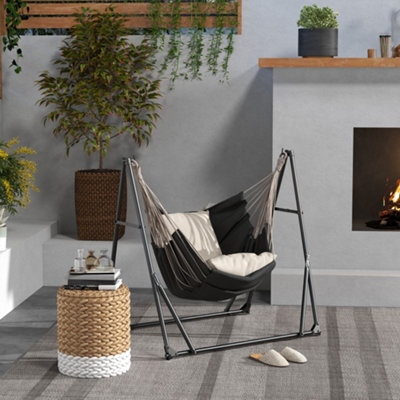 Outsunny Foldable Hammock Stand, 2 In 1 Hammock Chair Stand - image 1