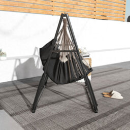 Outsunny Foldable Hammock Stand, 2 In 1 Hammock Chair Stand - thumbnail 7