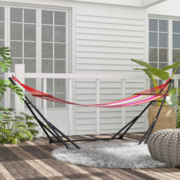 Outsunny Foldable Hammock Stand, 2 In 1 Hammock Chair Stand - thumbnail 8