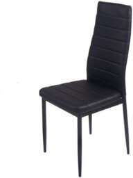 Kosy Koala Dining Table Set With 4 Black Faux Leather Chairs Modern Kitchen Dining Room Furniture - thumbnail 3