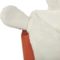 Beliani  Pet Bed Hassa Velvet Orange - thumbnail 7