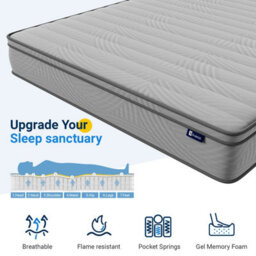 Avenco 23Cm Memory Foam Pocket Sprung  Mattress - thumbnail 6