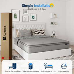 Avenco 23Cm Memory Foam Pocket Sprung  Mattress - thumbnail 8