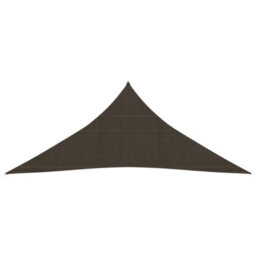 Berkfield Sunshade Sail 160 G/m2 Brown 6X6X6 M Hdpe - thumbnail 2