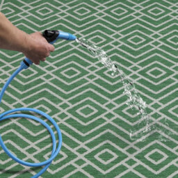 Homeart Outdoor Rugs Easy Cleaning Area Rugs For Balcony,garden,picnic,uv Weather Resistant Green Cream, 160 X 230 Cm - thumbnail 5