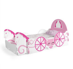Kidsaw Princess Carriage Toddler Junior Bed With Front Storage Box - thumbnail 2