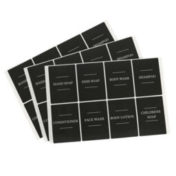 Harbour Housewares 24Pc Soap Dispenser Labels Set - Black - Pack Of 3 - thumbnail 1