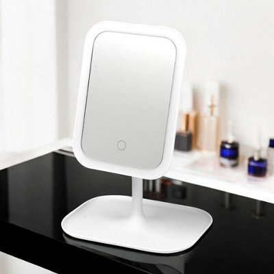 Urbn-Living Urbnliving 30Cm Height Cosmetic Free Standing Rectangular Mirror With Led Light Travel Makeup Shaving Dressing Table Glass - image 1