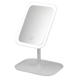 Urbn-Living Urbnliving 30Cm Height Cosmetic Free Standing Rectangular Mirror With Led Light Travel Makeup Shaving Dressing Table Glass - thumbnail 2